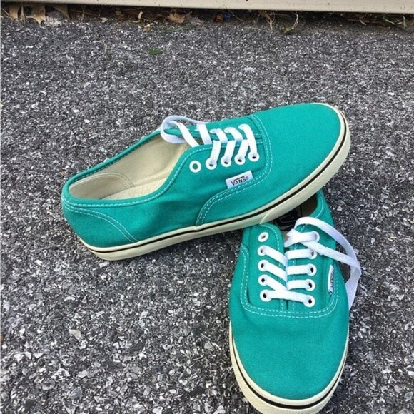 Acubi mermaidcore fairycore Vans Lo Pro Canvas Turquoise Sneakers women size 5 - Picture 1 of 6